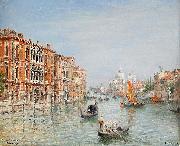 Frans Wilhelm Odelmark Canale Grande - Venice oil painting reproduction